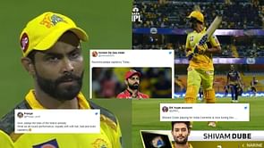 "Give Jadeja Man of the Match already!" - Fans slam Ravindra Jadeja, Shivam Dube as KKR thump CSK in Match 1 of IPL 2022