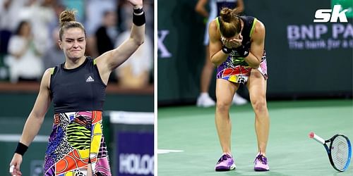 Maria Sakkari beat Paula Badosa in the semifinals at Indian Wells