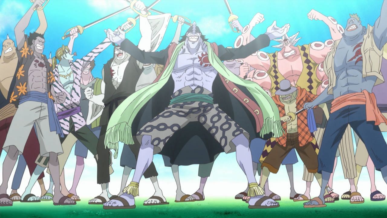 Various Fish-Men as seen in the series&#039; anime (Image via Toei Animation)