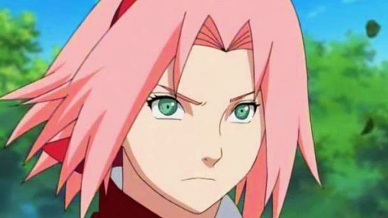 Sakura, as seen in the anime (Image via Studio Pierrot)