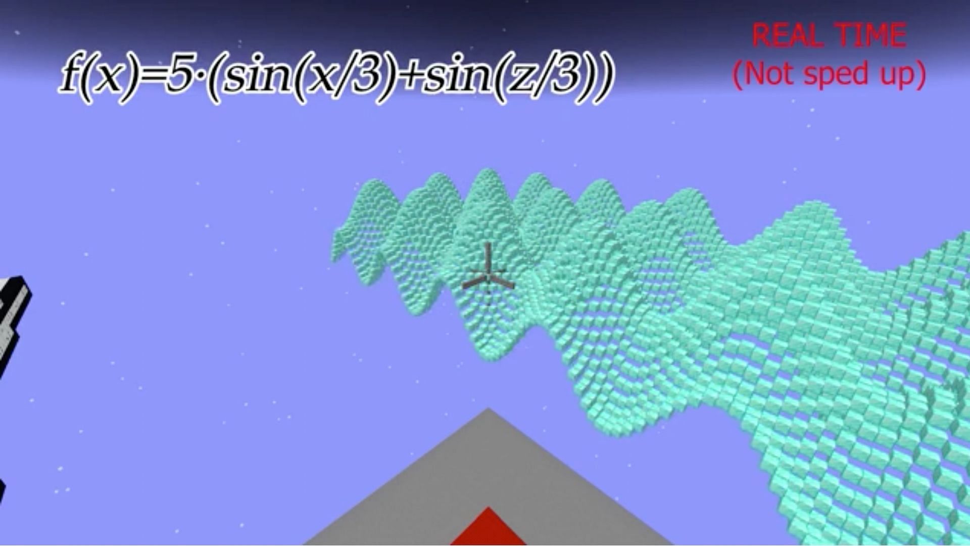 Speedy graphing calculator on Minecraft (Image via Mojang Studios || u/hanmango_kiwi/Reddit)