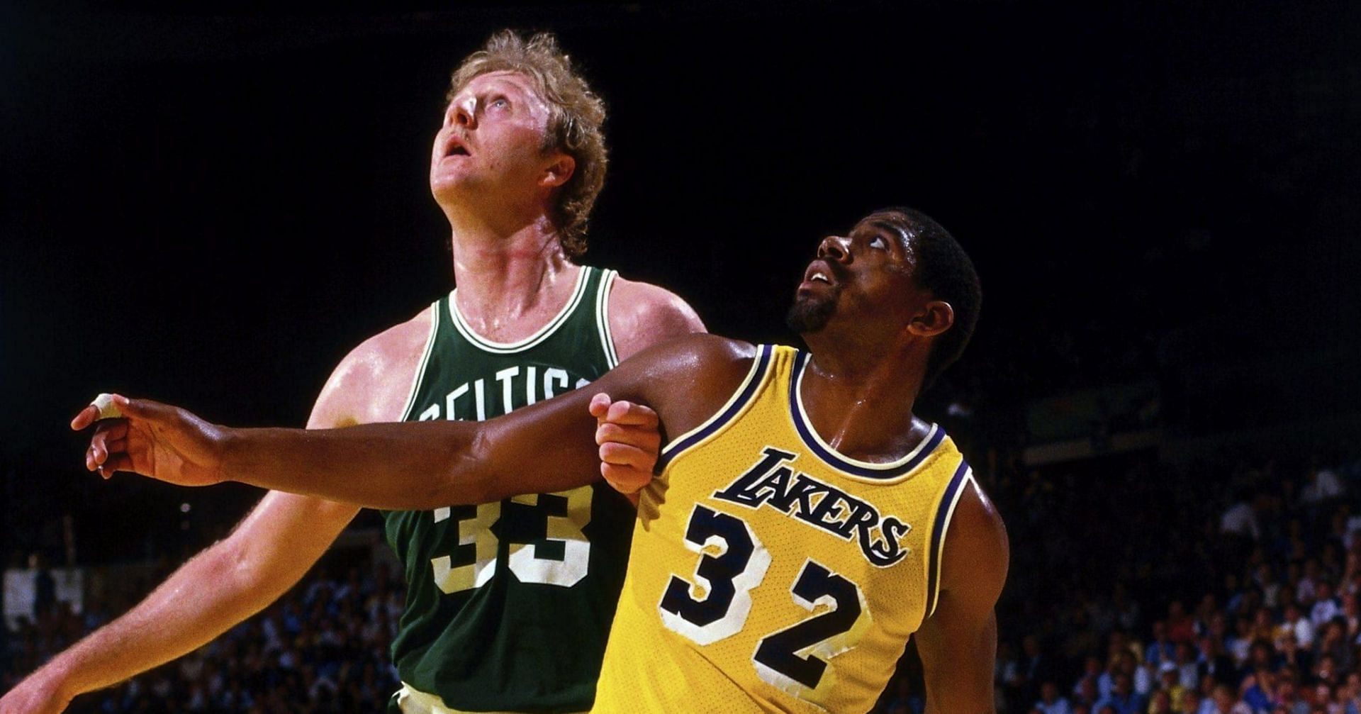 Magic Johnson was inconsolable after losing to Larry Bird in the 1984 NBA Finals. [Photo: Basketball Forever]