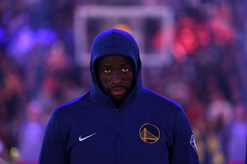 Draymond Green of the Golden State Warriors before facing the Washington Wizards