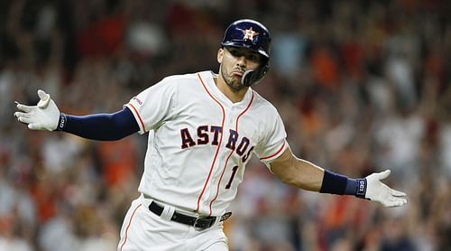 Carlos Correa after hitting a walk-off single against the Boston Red Sox.