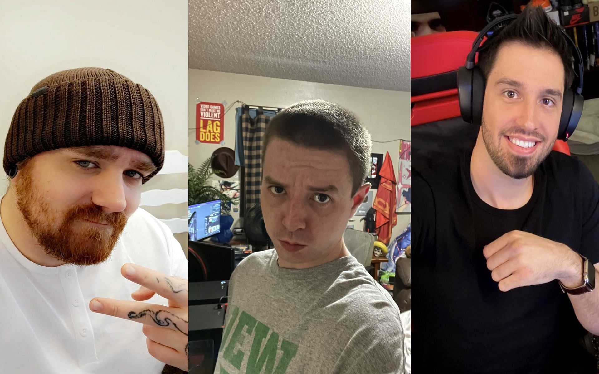 Twitch streamers who ruined their career in seconds (Images via Sportskeeda)
