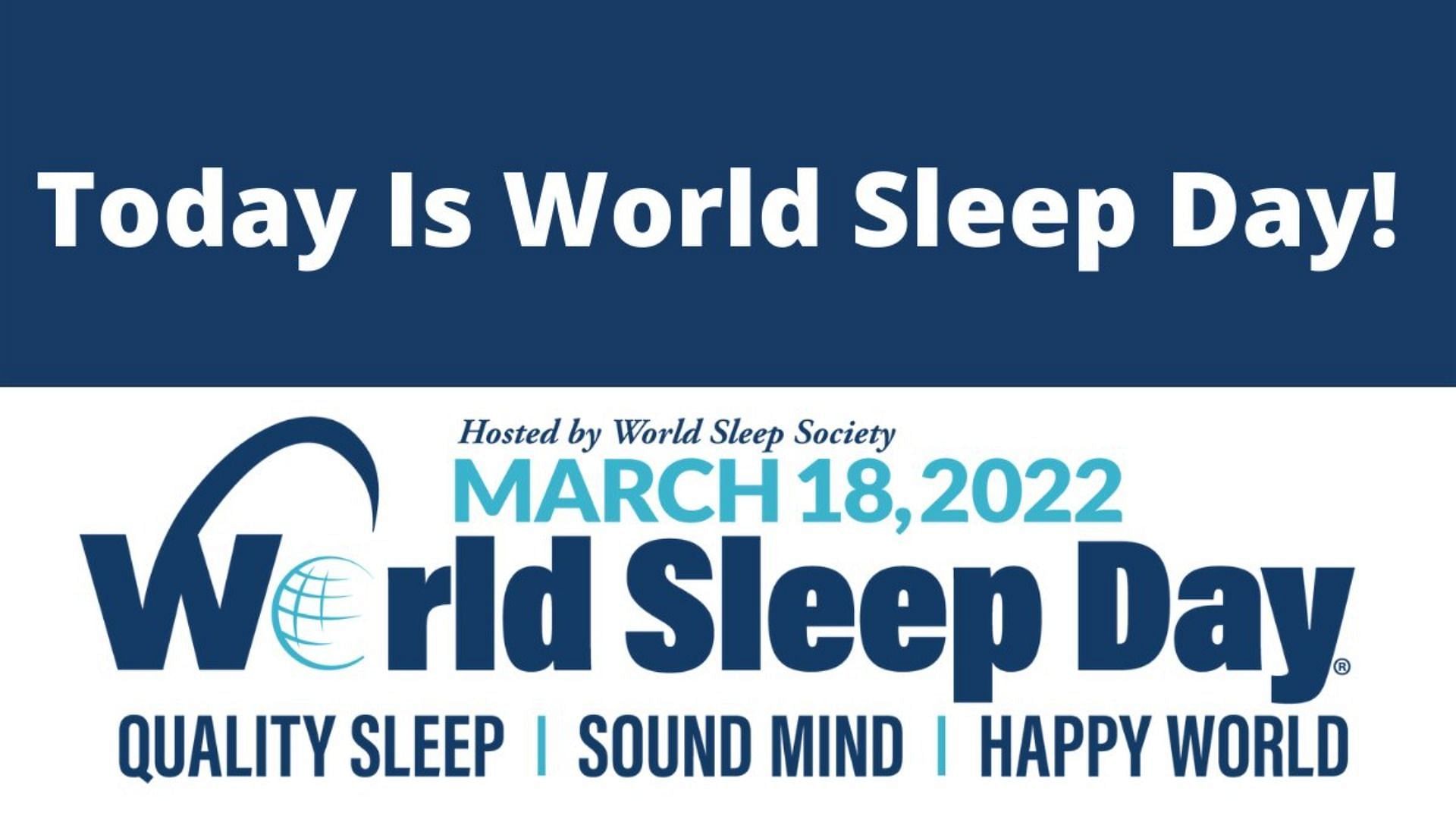 World Sleep Day, celebrated on the Friday before Spring Equinox, falls on March 18 for 2022 (Image via World Sleep Society)