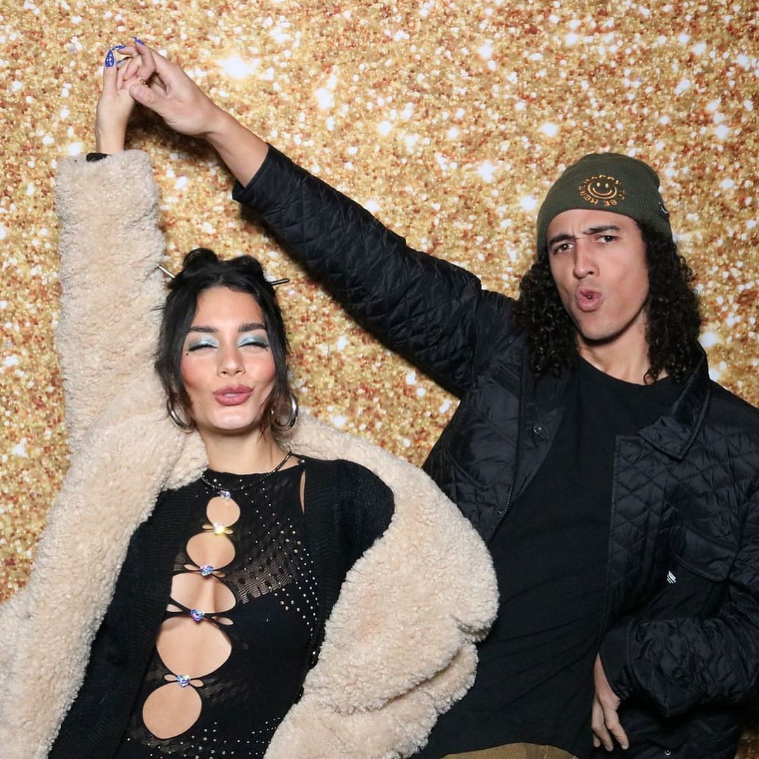 Vanesssa Hudgens and Cole Tucker on New Year 2022.