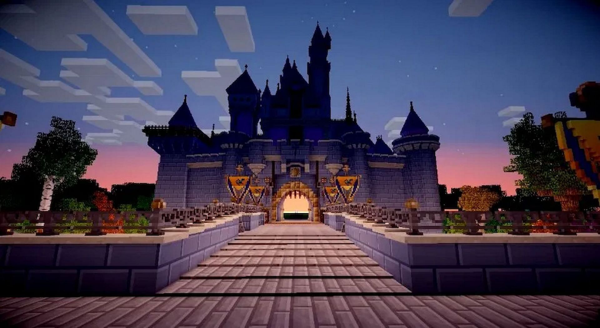 This Disney-inspired castle can make players feel like they are actually at a Disney Theme Park (Image via Sjin, YouTube)