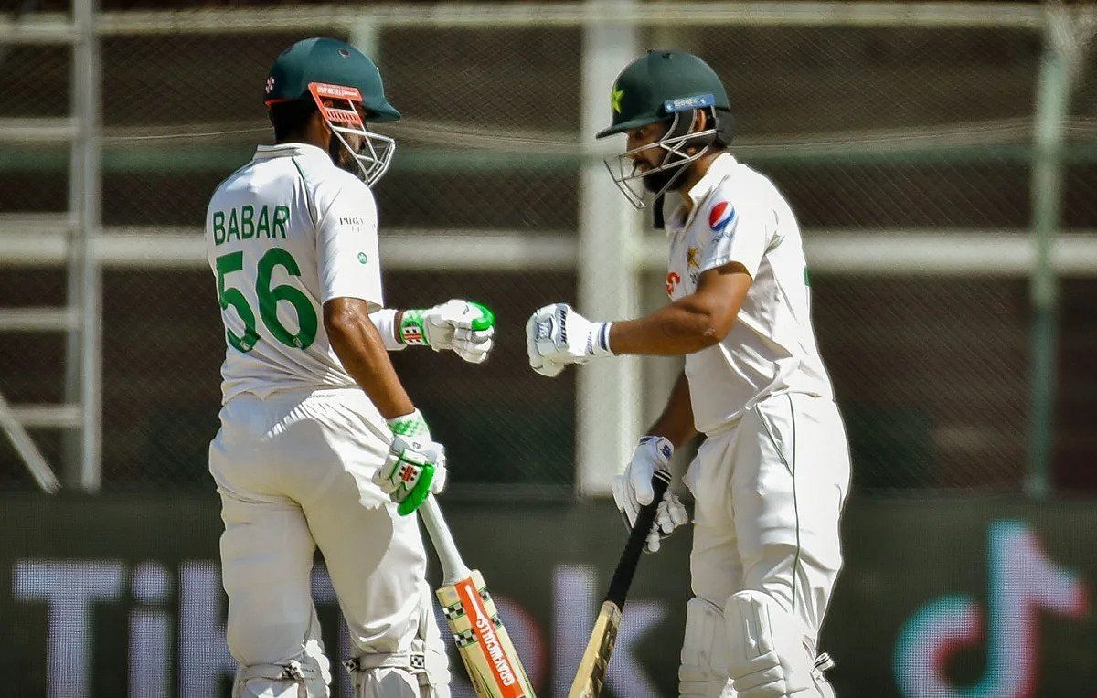 Babar Azam and Mohammad Rizwan scored hundreds to save the Test match for Pakistan (Credit: AFP)