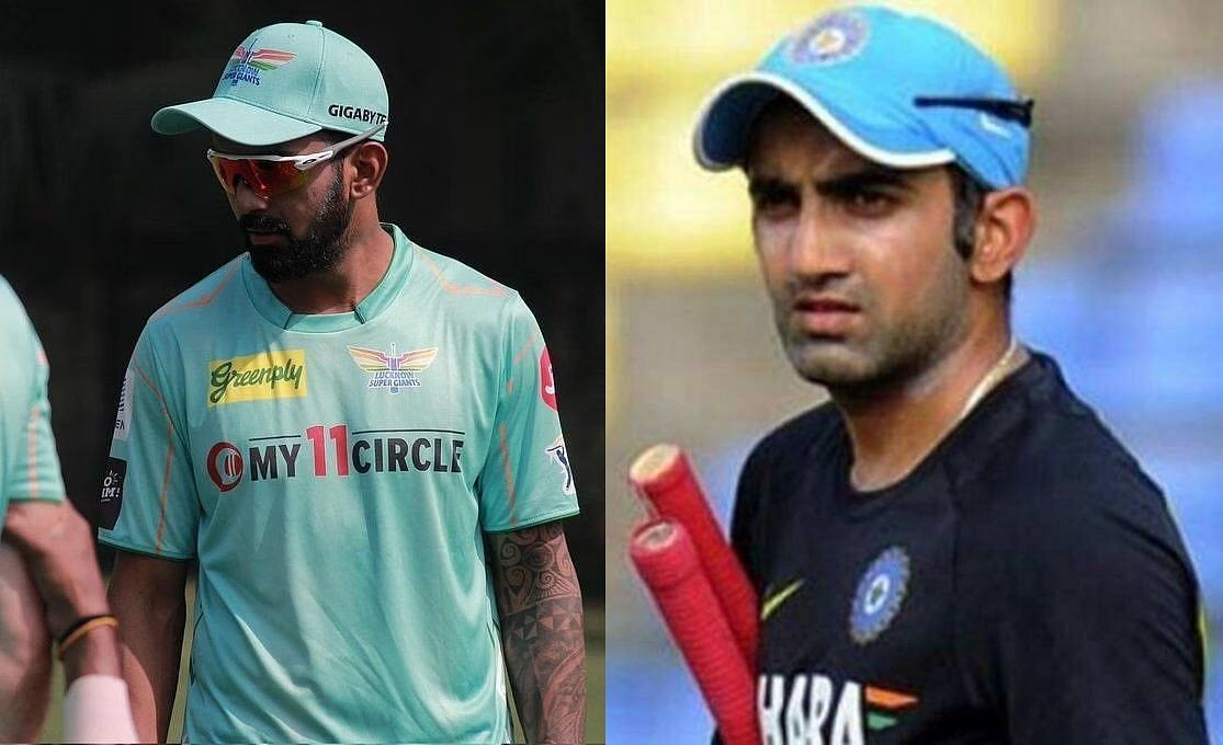 KL Rahul (left) and Gautam Gambhir.