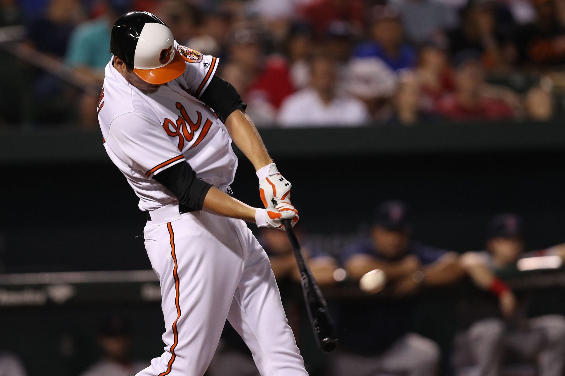 Enter captionEnter captionTrey Mancini during a Boston Red Sox v Baltimore Orioles game