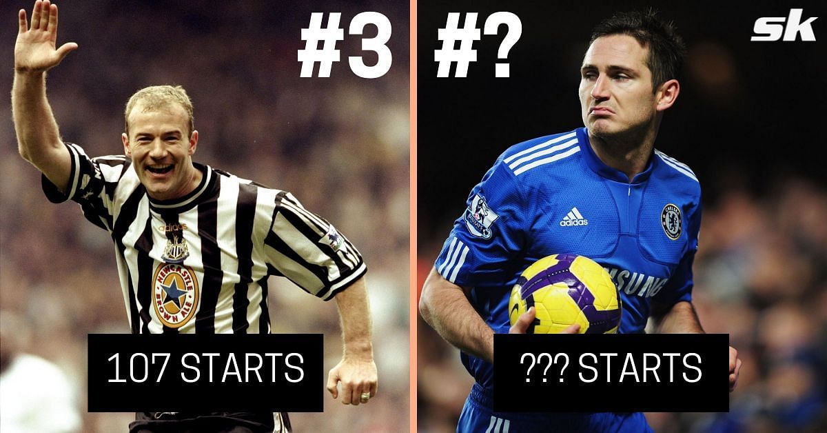 Frank Lampard and Alan Shearer are two of the best players in their positions in English top-flight history