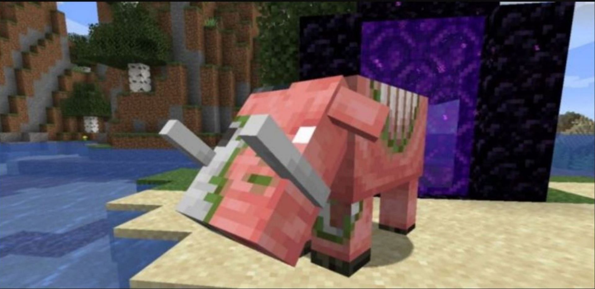 Zoglins are formed outside of the Nether (Image via Mojang)