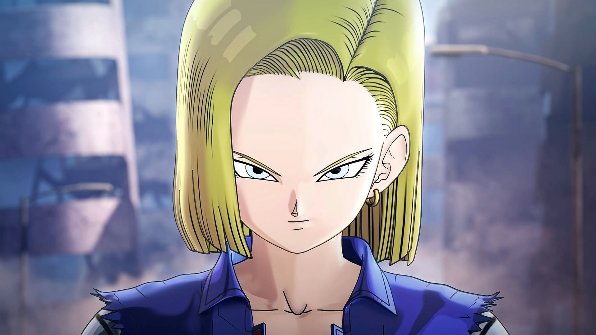 Android 18 as she appears in the Dragon Ball FighterZ game (Image via Arc System Works)