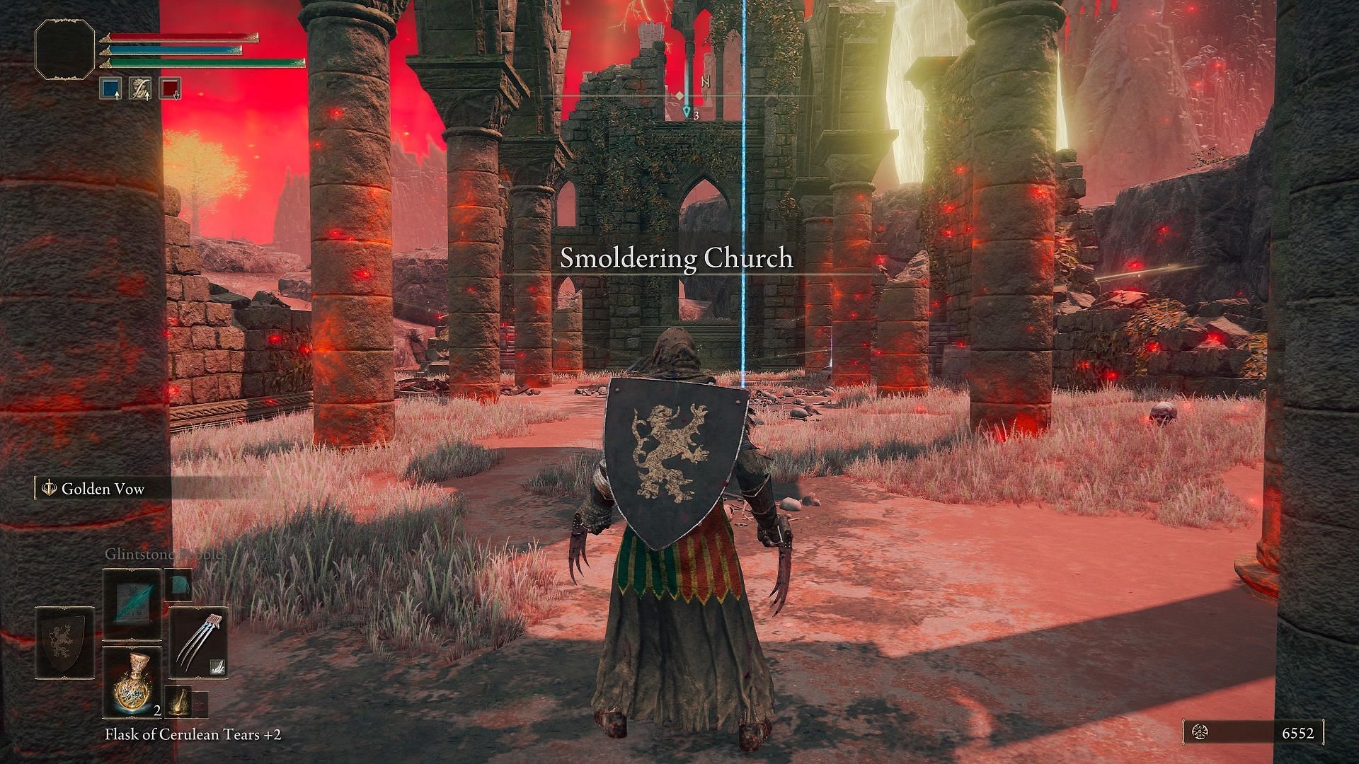 Two cookbooks are located at the back of the church (Image via FromSoftware)