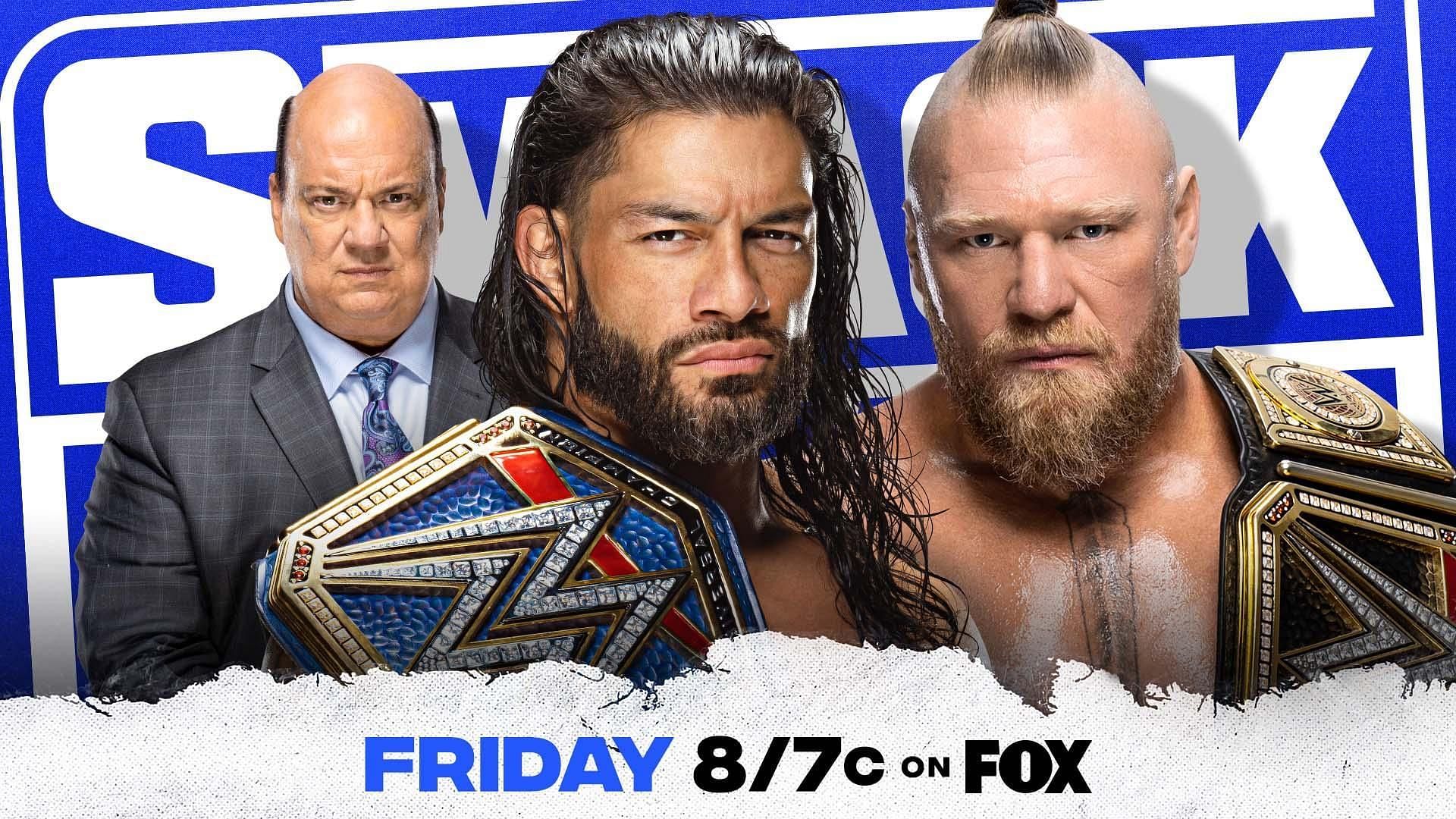 Brock Lesnar and Roman Reigns were advertised to &quot;collide&quot; on SmackDown