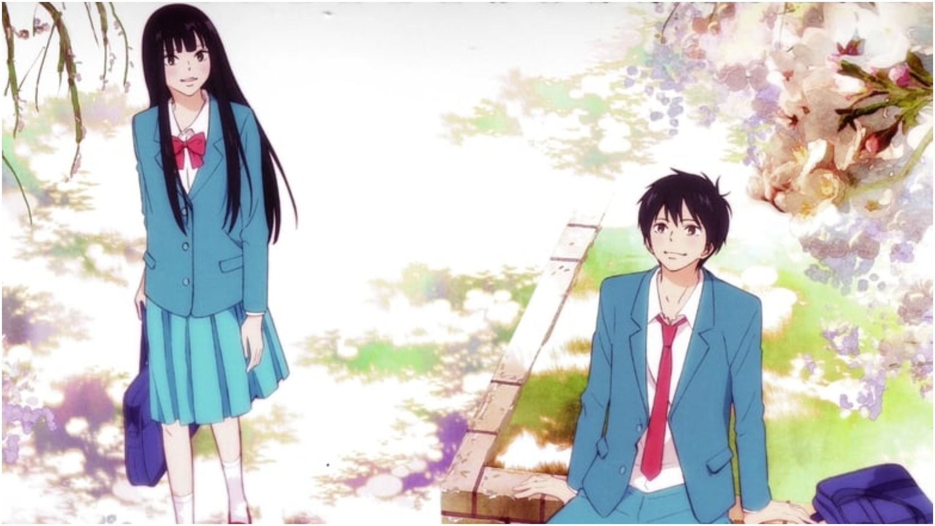 Sawako Kuronuma and Shouta Kazehaya as seen in the anime Kimi No Todoke (Image via Studio Production I.G)