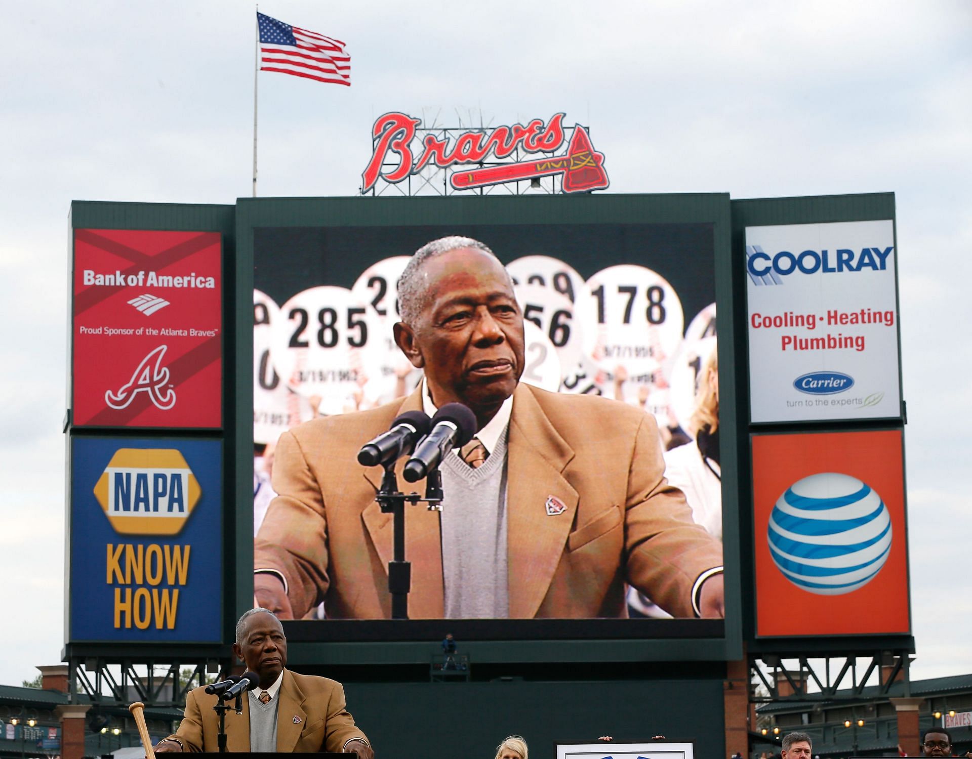 Hank Aaron being honored in Atlanta