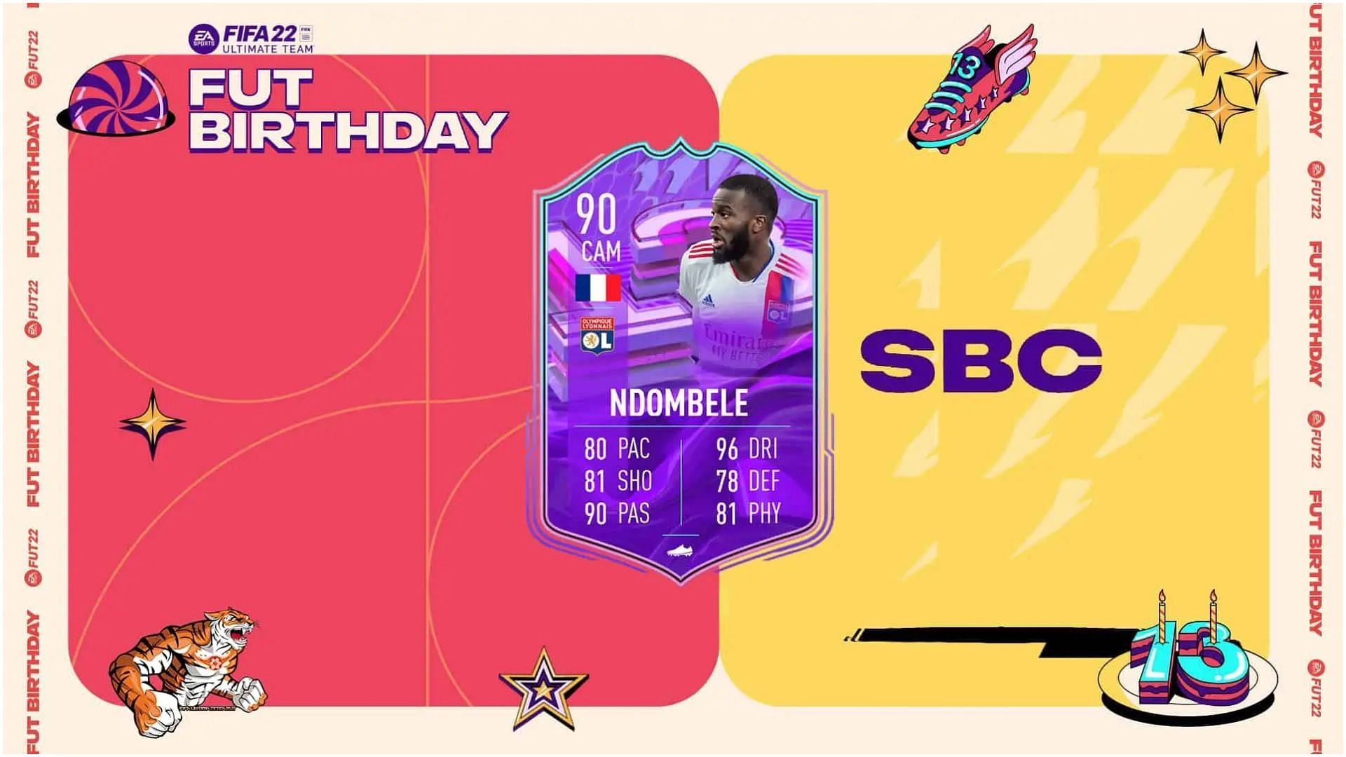 FUT Birthday Tanguy Ndombele SBC is now live in FIFA 22 Ultimate Team (Image via EA Sports)