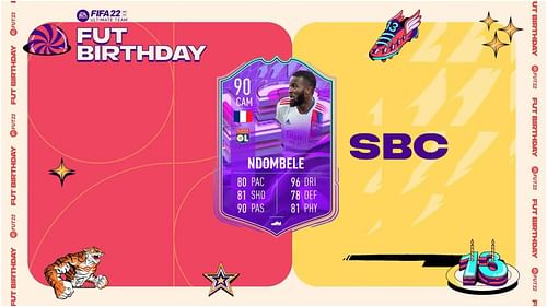 FUT Birthday Tanguy Ndombele SBC is now live in FIFA 22 Ultimate Team (Image via EA Sports)