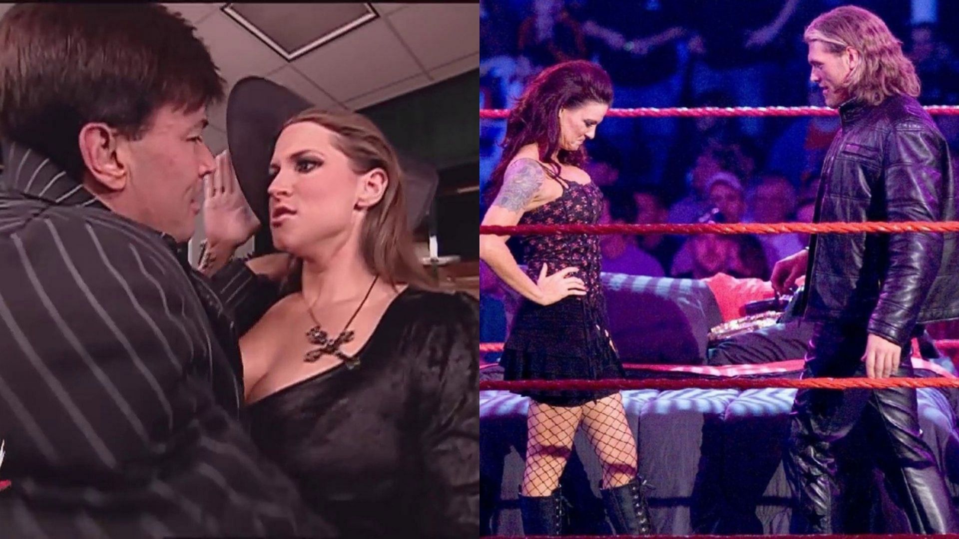 wwe stephanie mcmahon kiss john cena