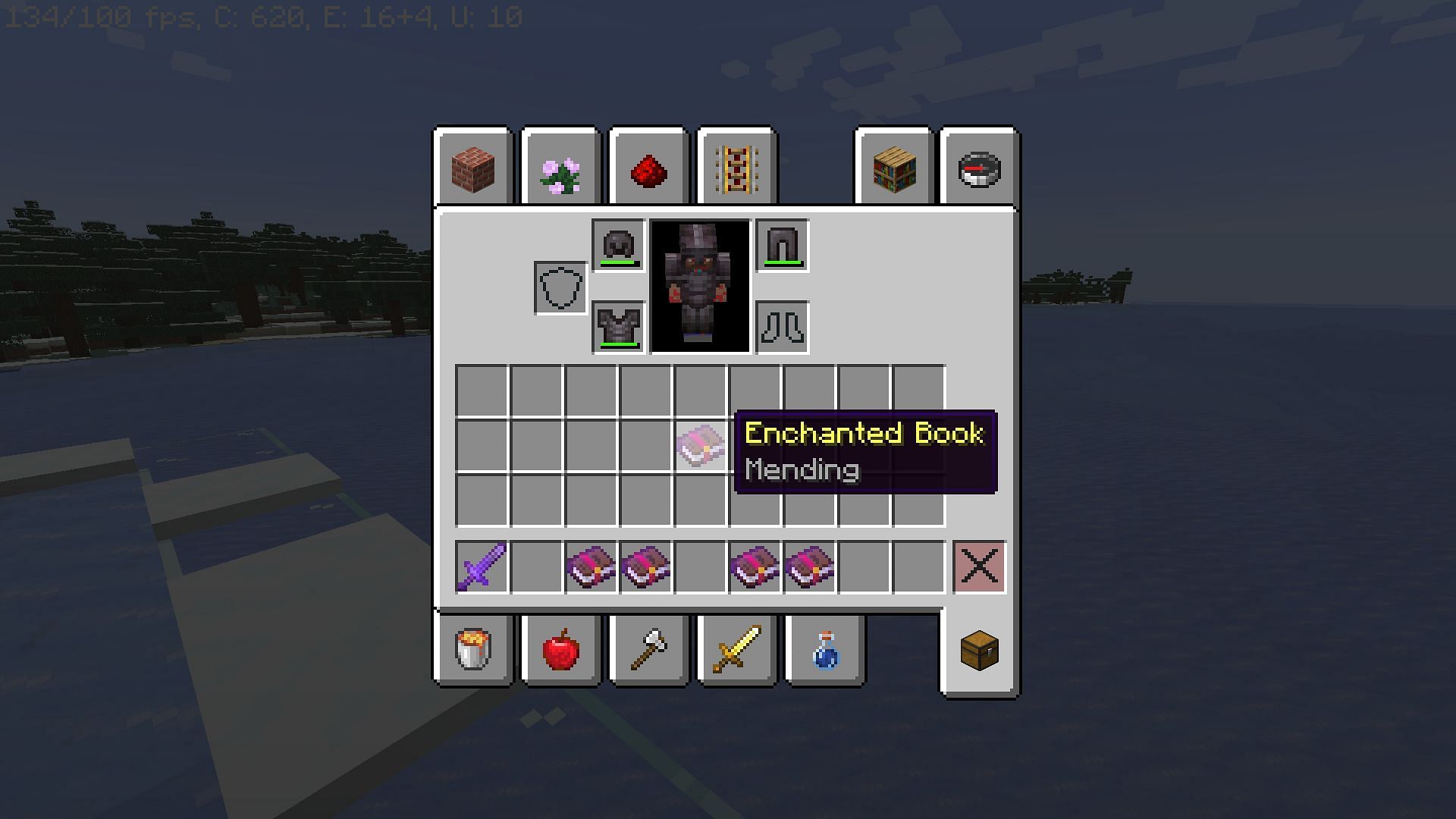 Mending enchanted book (Image via Minecraft)