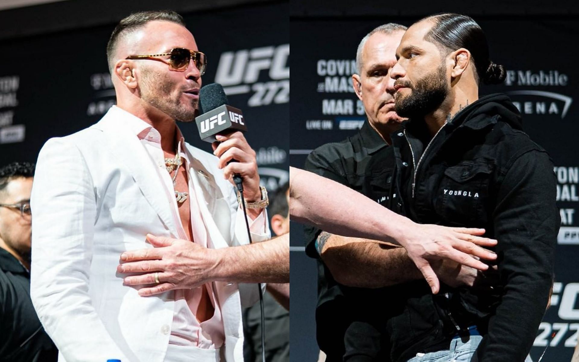 Colby Covington (left); Jorge Masvidal (right) [Photos via @ufc on Instagram]