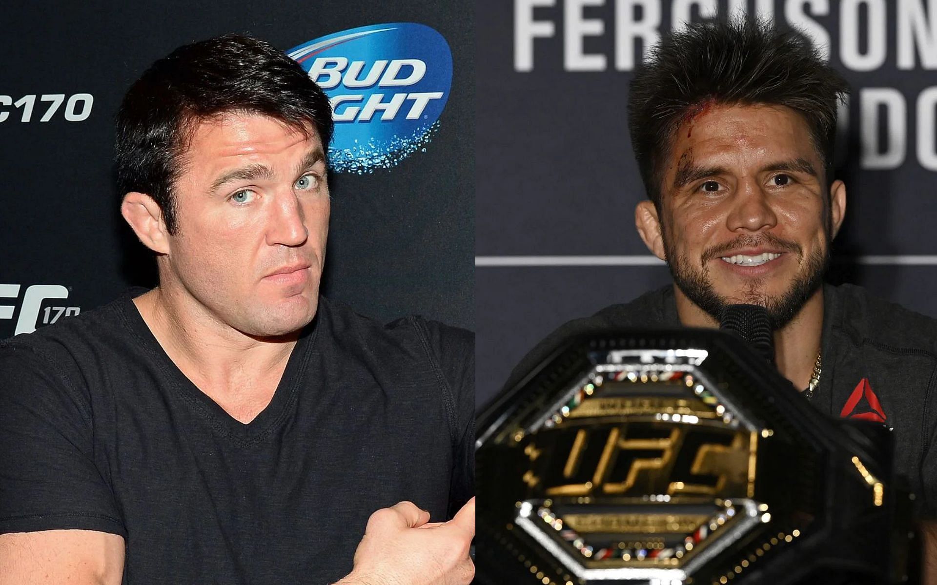 Chael Sonnen (left); Henry Cejudo (right)