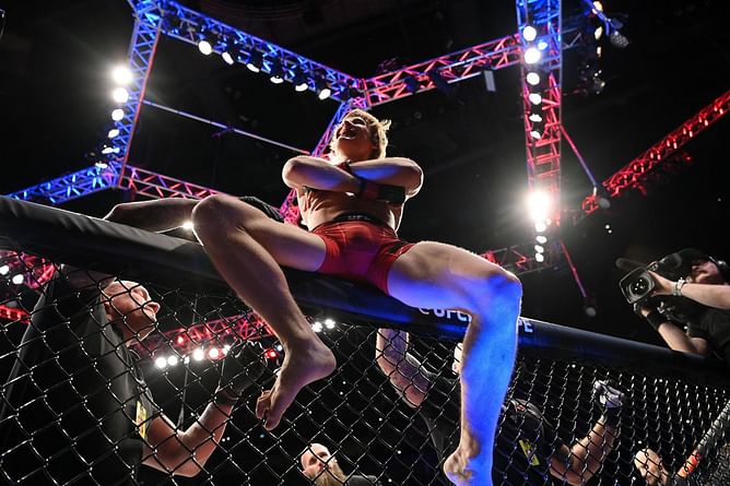 "You're gonna have to start punching me in the back" - Watch as Paddy Pimblett celebrates win with the electric crowd at the O2 Arena