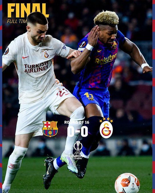 Barcelona And Galatasaray End The Game Goalless.