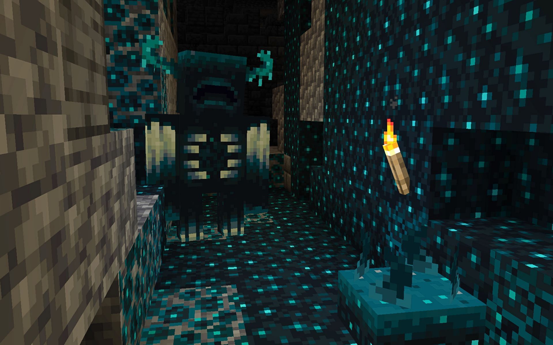 The Warden was recently released into the game&#039;s snapshot (Image via Minecraft)