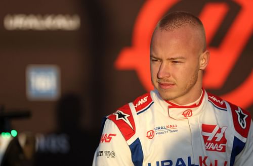 Nikita Mazepin during pre-season testing at Circuit de Barcelona-Catalunya (Photo by Mark Thompson/Getty Images)