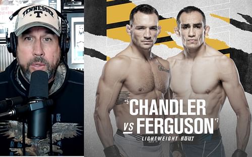 John McCarthy (left) via. Youtube/WeighinIn; Chandler (centre) vs. Ferguson (right) UFC 274 official poster