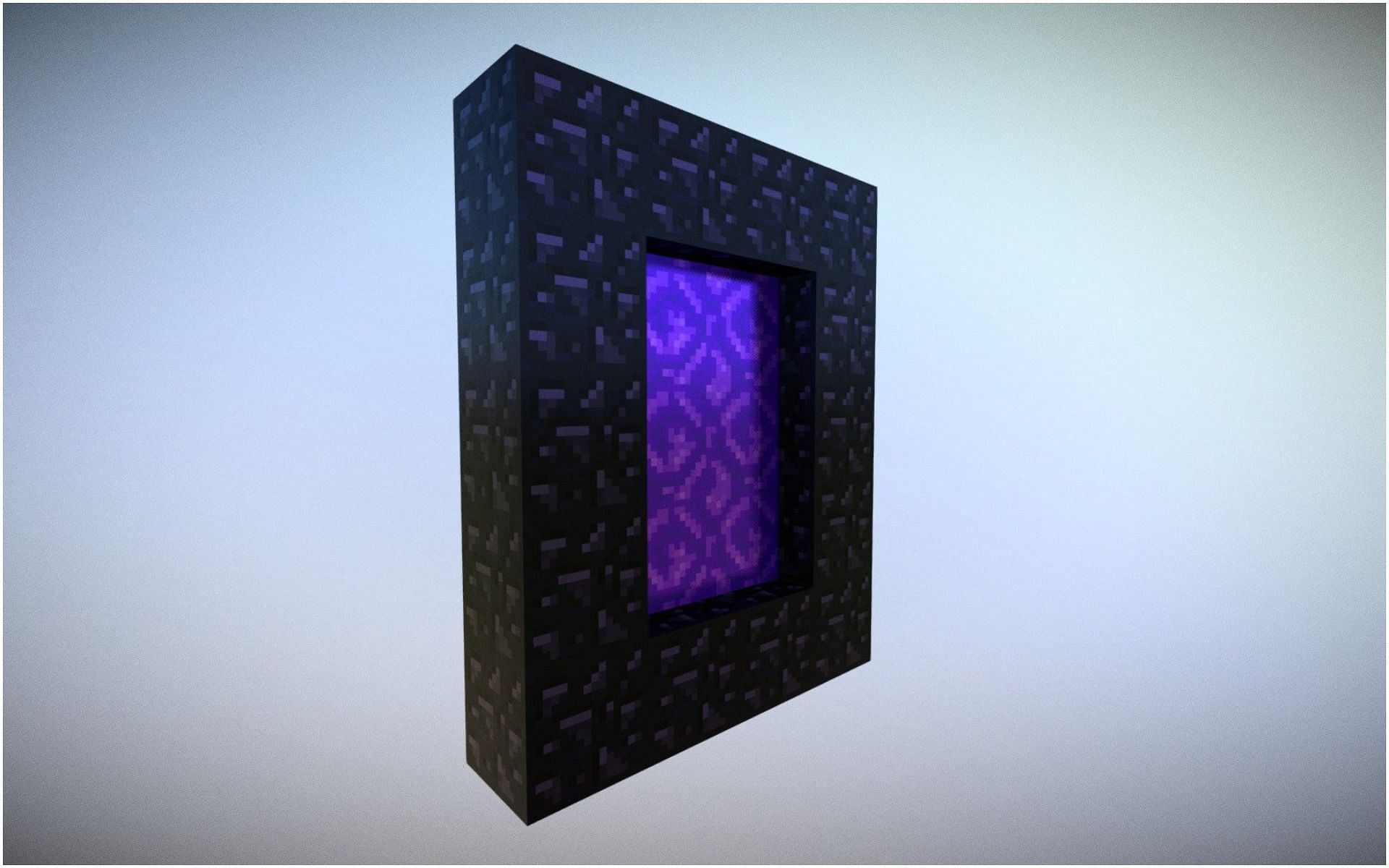 A 3D model of a Nether Portal (Image via Sketchfab)