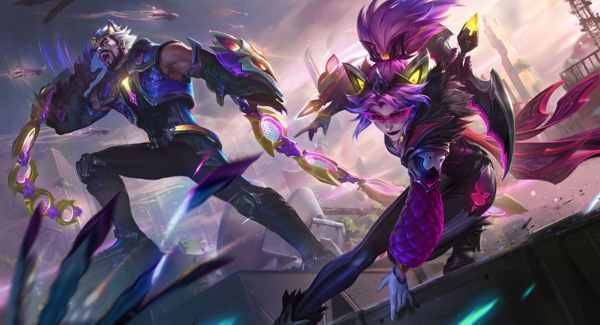 Battle Wolf Sylas (left) and Battle Bat Vayne (right) (Image via Riot Games)