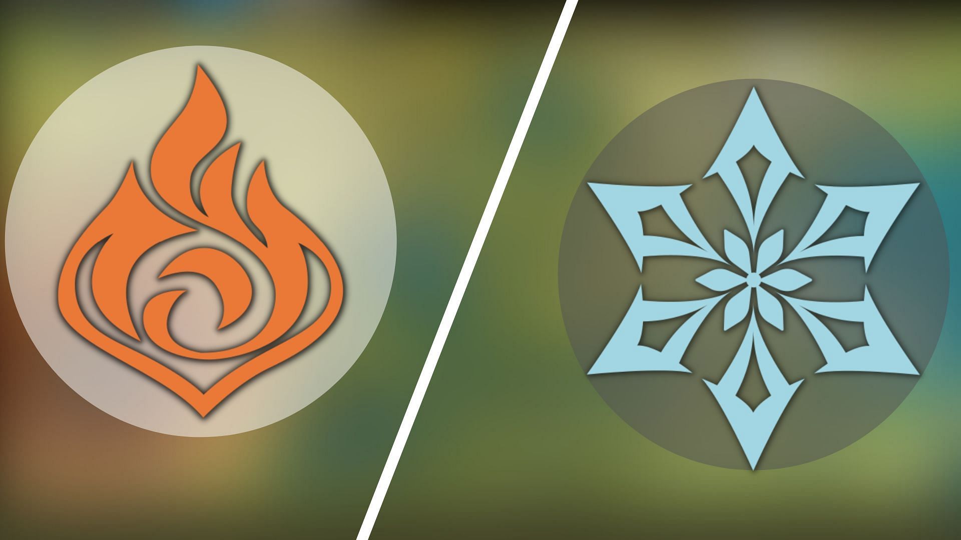 Pyro and Cryo Elements (Image via HoYoverse)