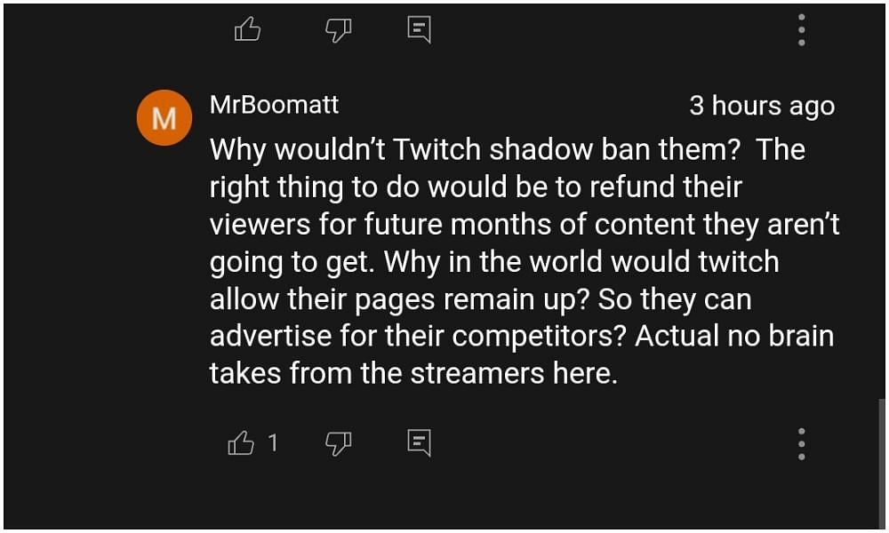 The take offered by the streamers didn&#039;t seem to have any merit to others (Image via Ah Jake LOL/YouTube)