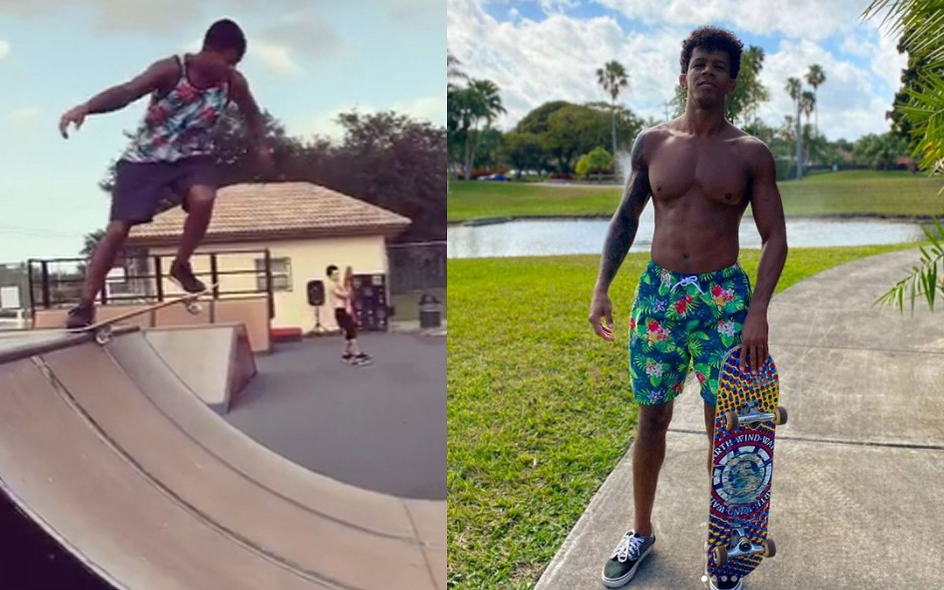 Riding his skateboard is more than just a hobby for Adriano Moraes. | [Photos: Adriano Moraes&#039; Instagram]