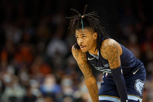 Ja Morant in action for the Memphis Grizzlies