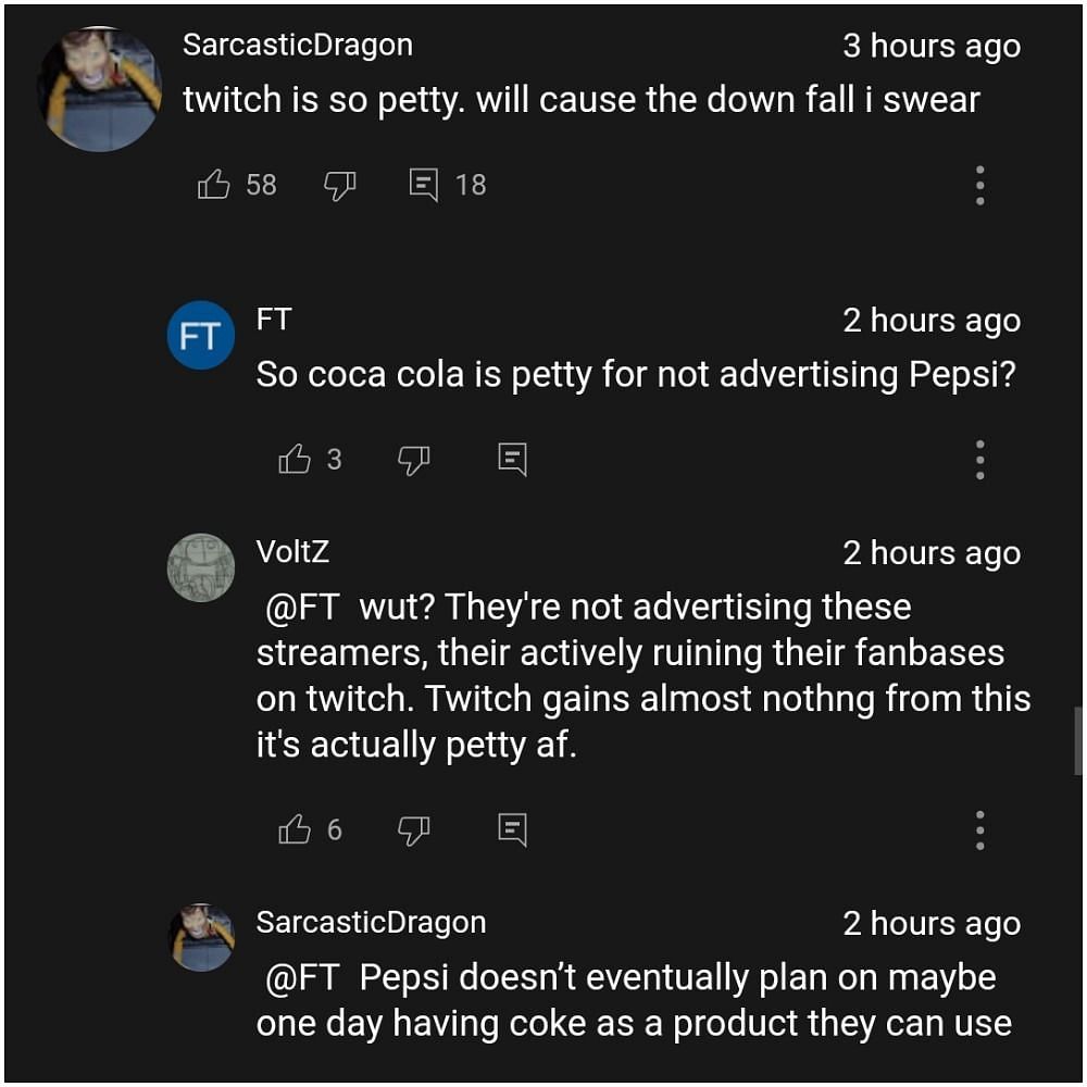 Was it really pettiness though? A few users brought dissenting opinions (Image via Ah Jake LOL/YouTube)