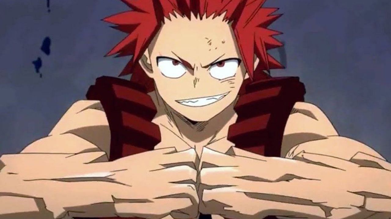 Eijiro Kirishima, as seen in the anime My Hero Academia (Image via Bones)