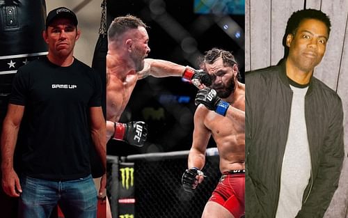 Jake Shields (left), Colby Covington and Jorge Masvidal (middle), Chris Rock (right) [Images courtesy: @jakeshields, @colbycovmma, and @chrisrock via Instagram]