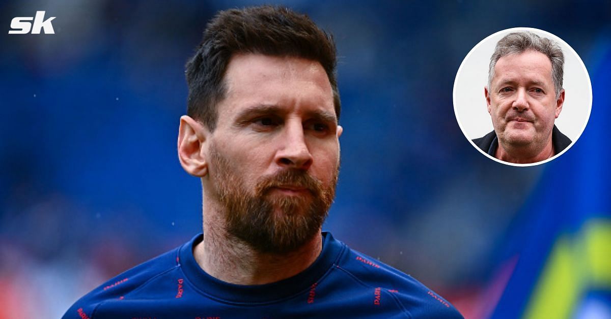 Piers Morgan takes shot at Lionel Messi.