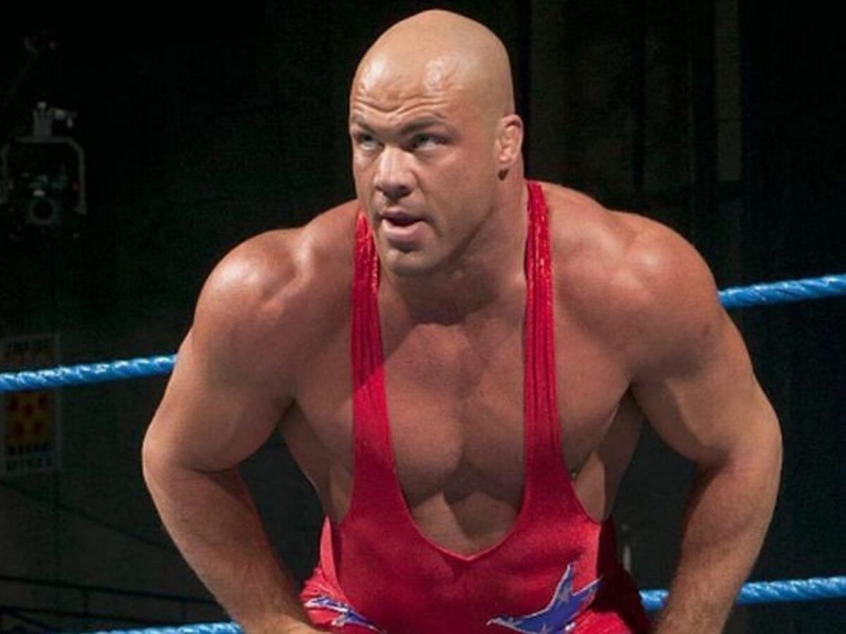 Kurt Angle entered the WWE Hall of Fame in 2017