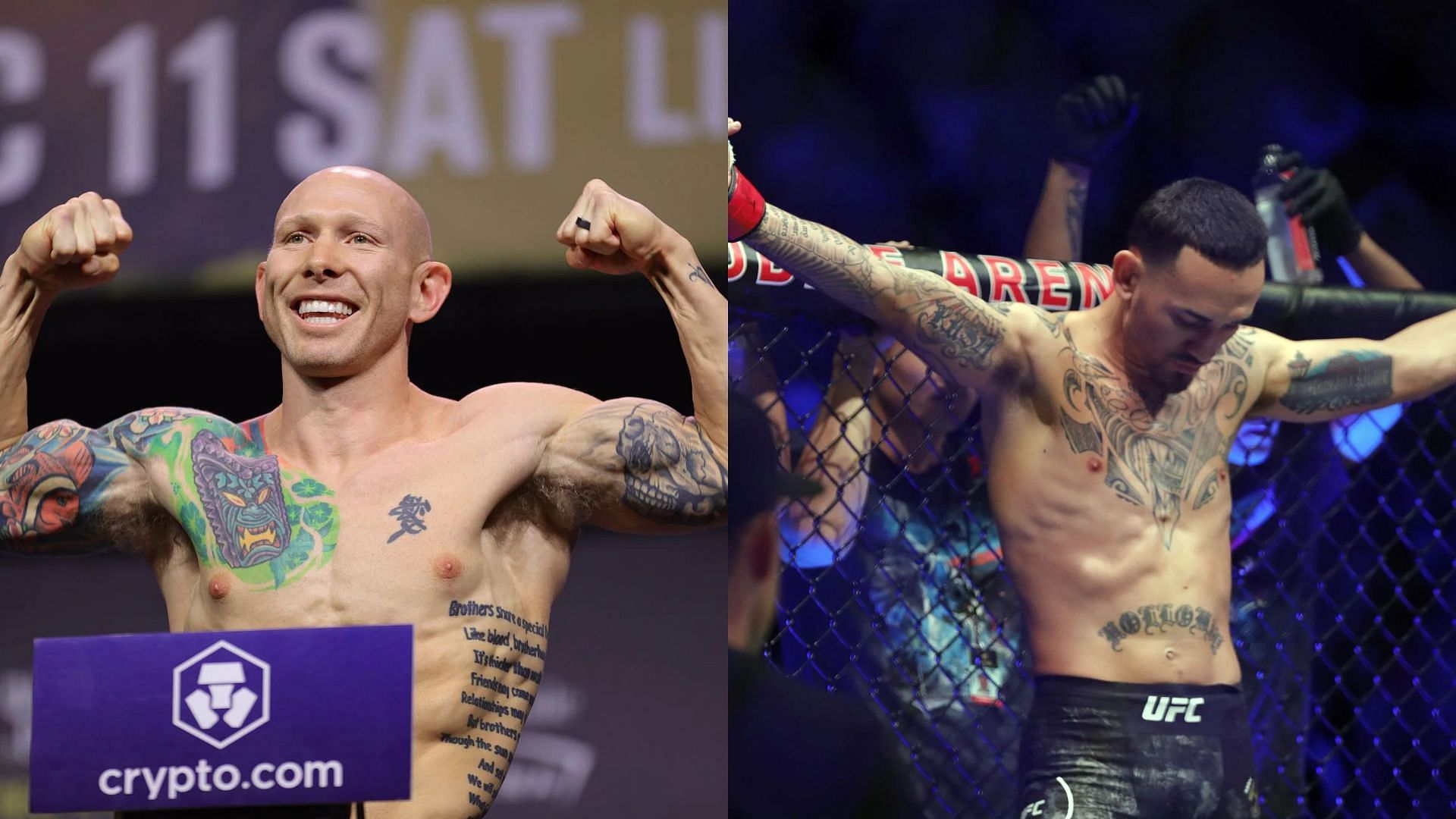 Josh Emmett (left) and Max Holloway (right) [Images courtesy of Getty]