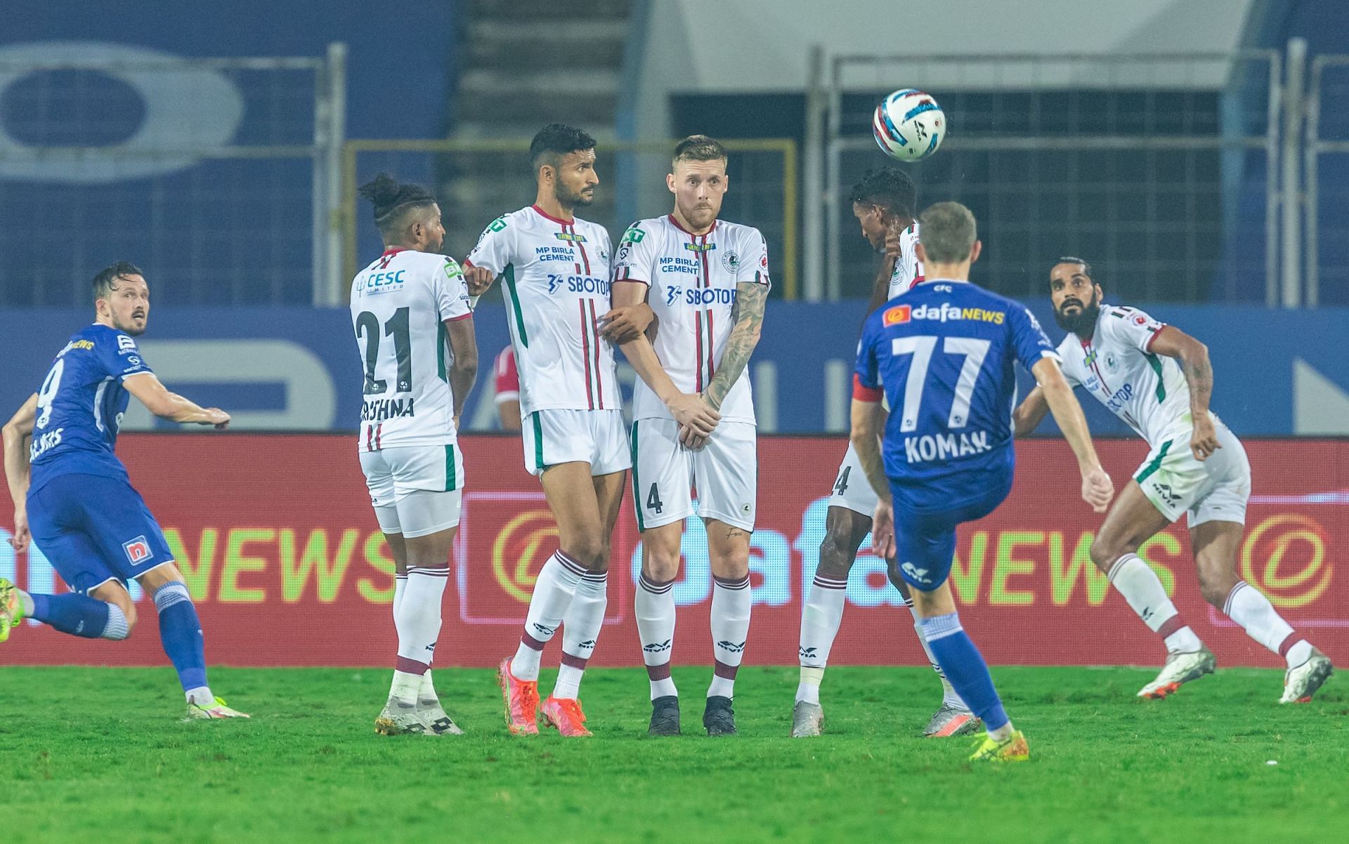 ATK Mohun Bagan defended well to win against Chennaiyin FC. [Credits: ISL]