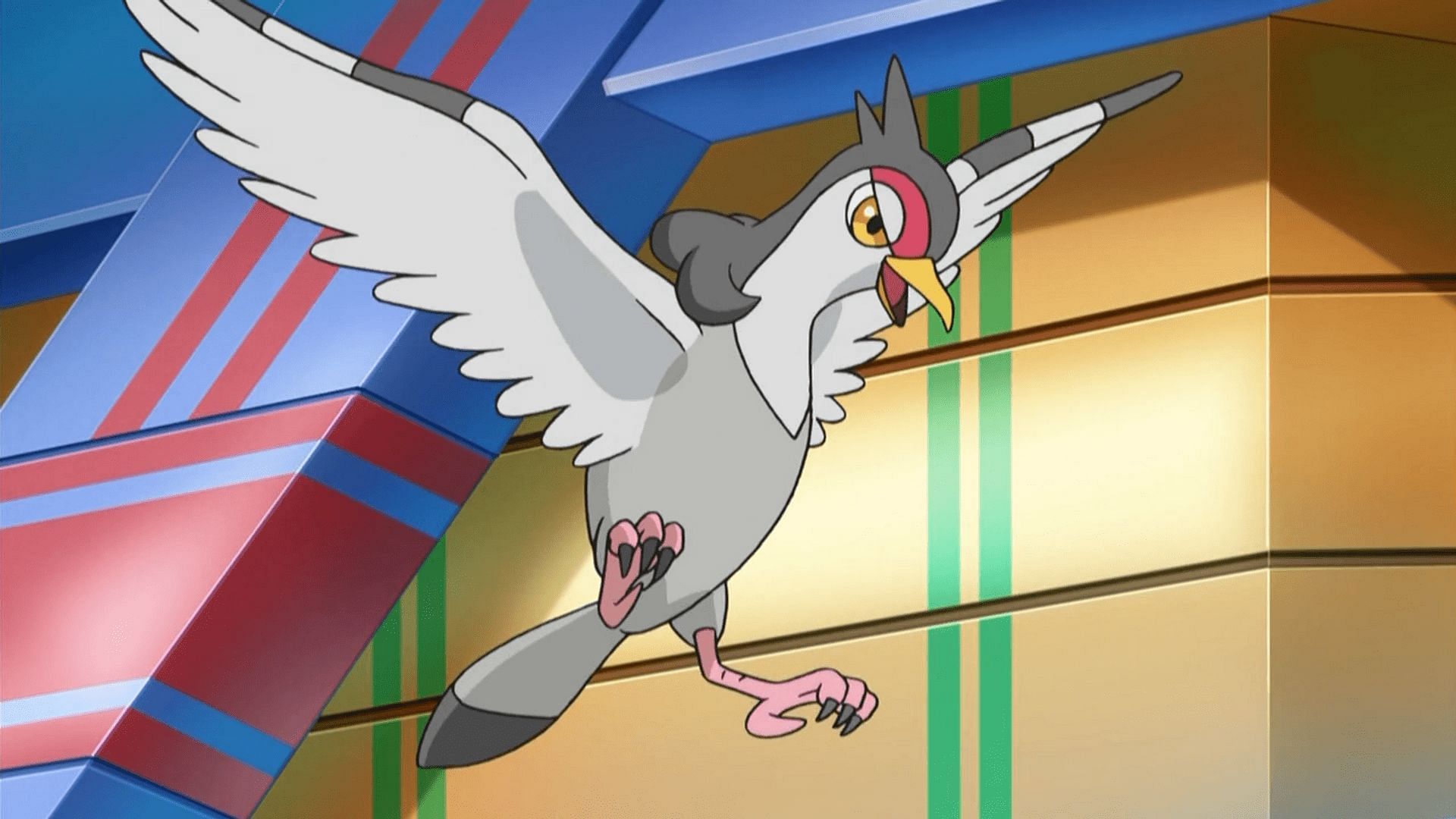 Tranquill as it appears in the anime (Image via The Pokemon Company)