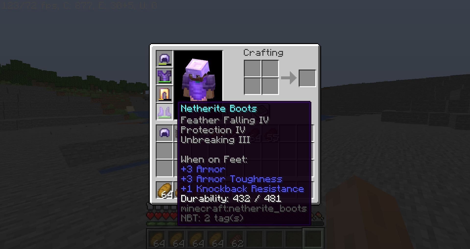 Save durability points Unbreaking (Image via Mojang)