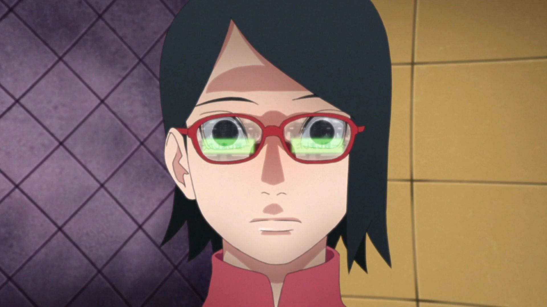 Is Sarada one of the best team leaders among her peers who are of chunin level (image via Pierrot)