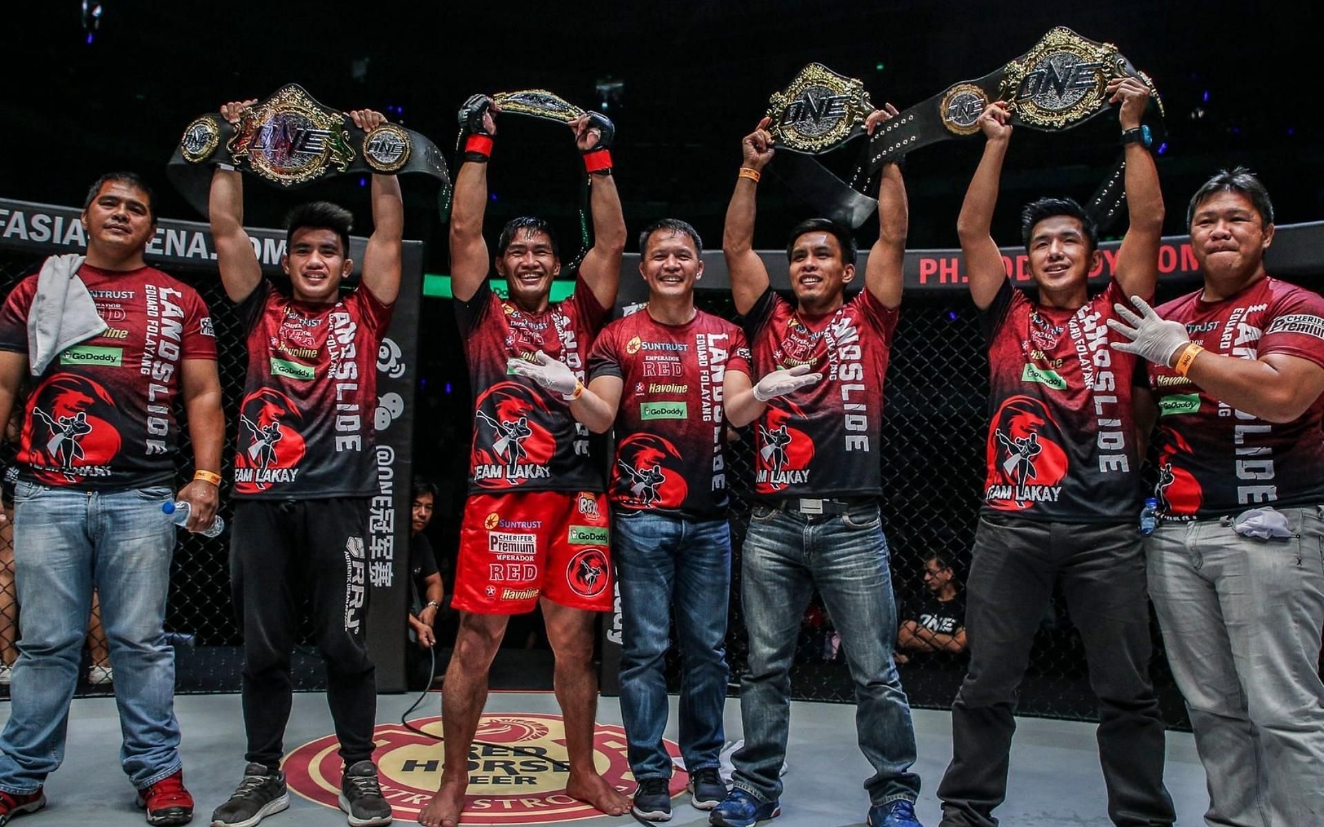 Team Lakay was once the most dominant team in ONE Championship. Three of their members will be fighting at ONE X this Saturday, March 26. (Image courtesy of ONE Championship)